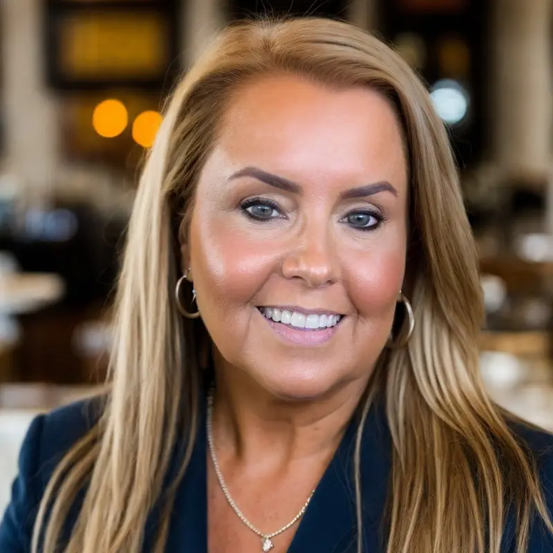 Headshot of owner, Joy Hamby, smiling at camera.